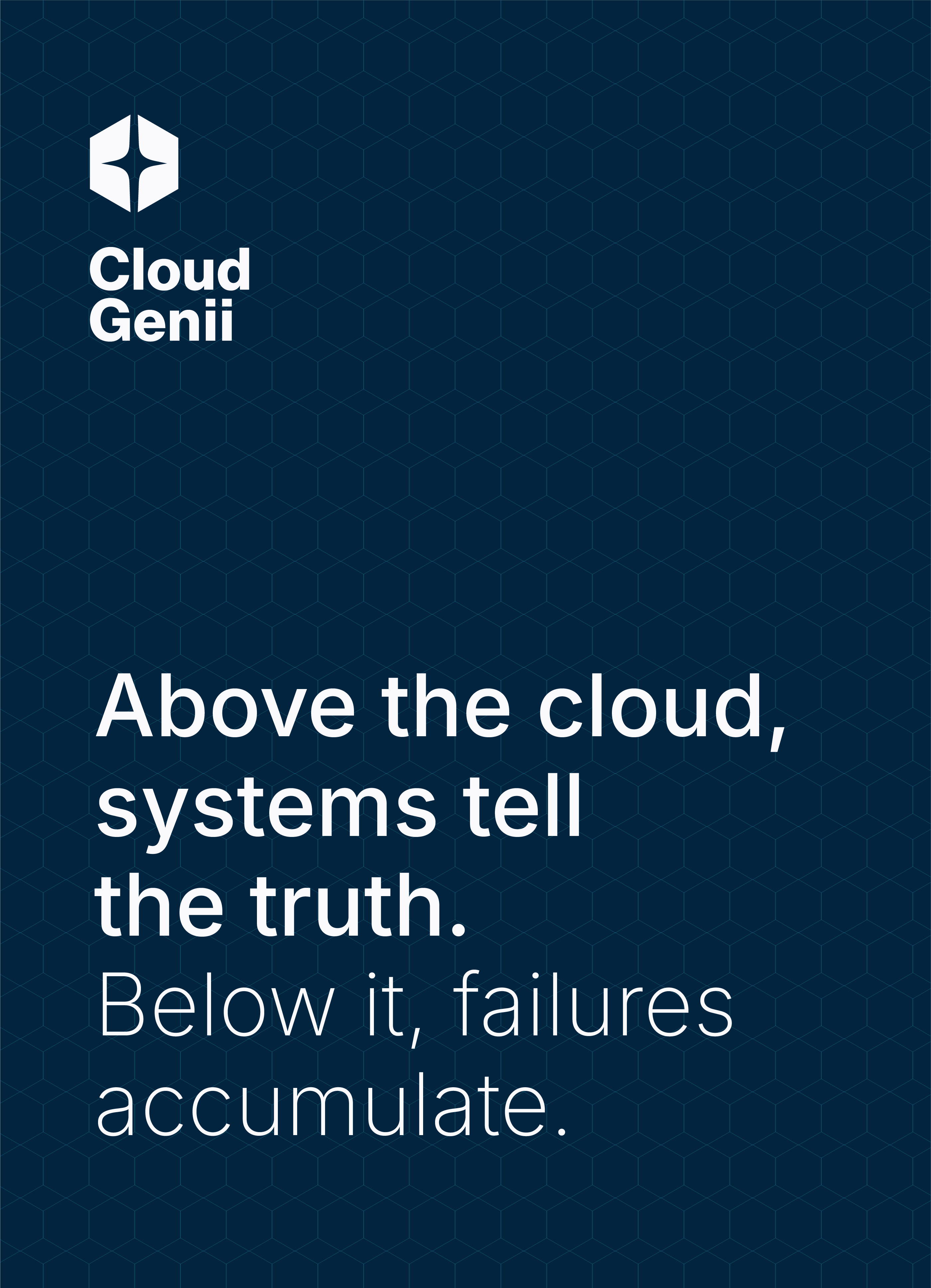 Cloud Genii brand identity applied to technical messaging and collateral