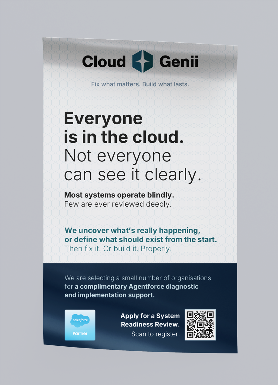 Cloud Genii business card and branded stationery