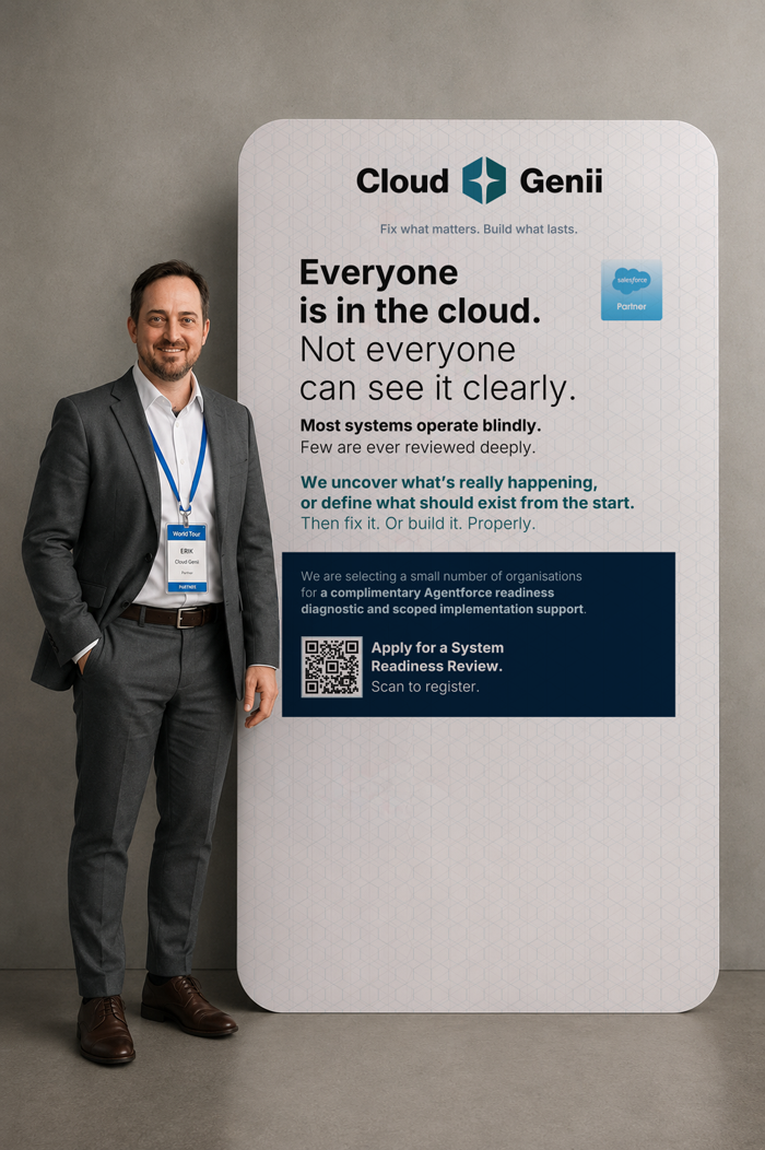 Cloud Genii branded identity application