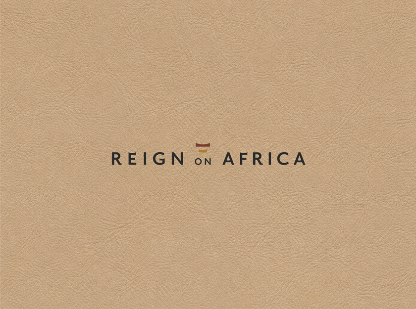 Reign On Africa logo over a tan leather background
