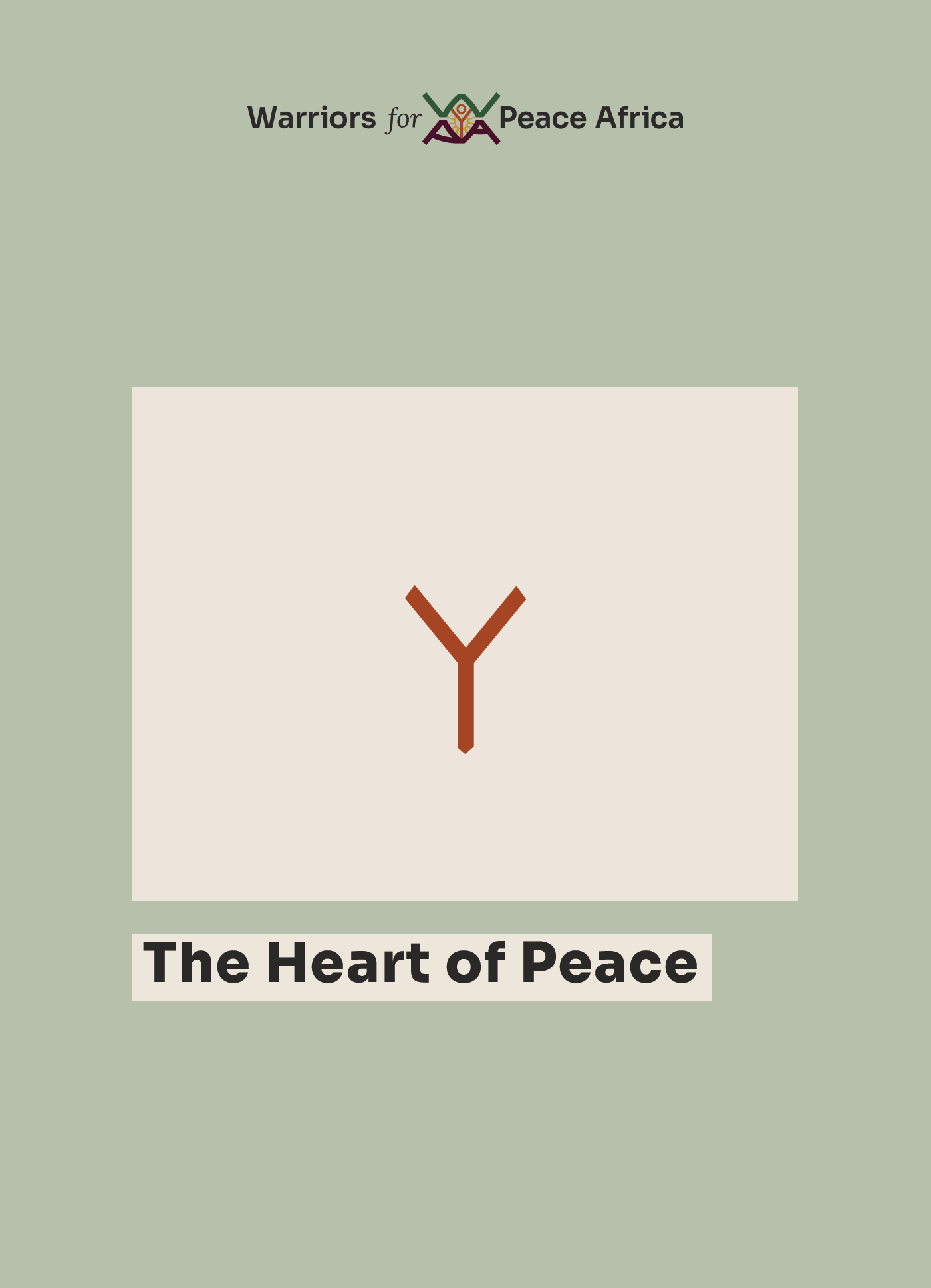 Warriors for Peace Africa brand imagery