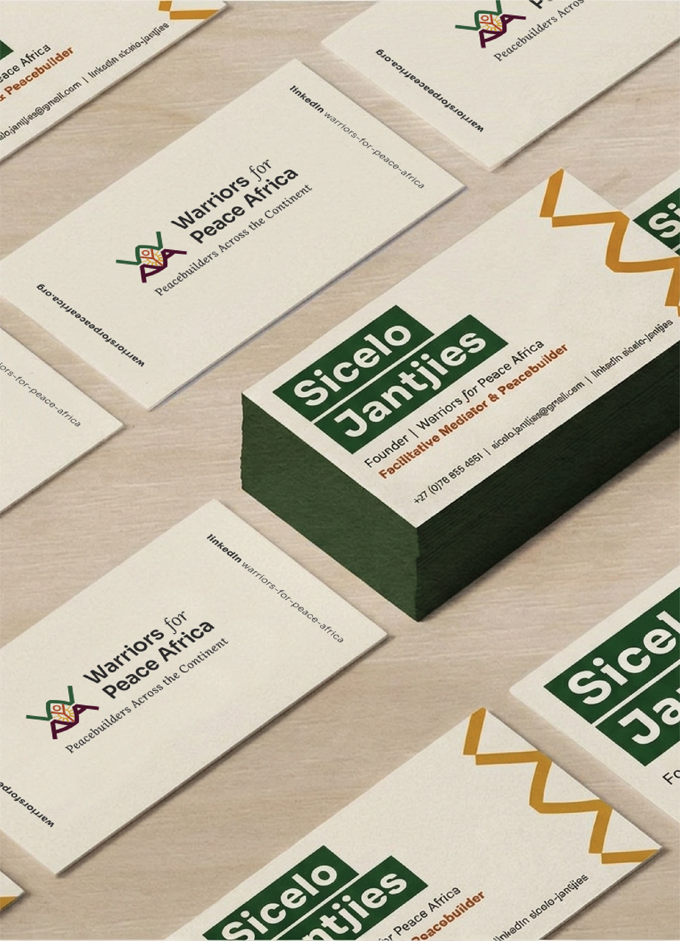 Warriors for Peace Africa branded collateral